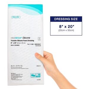 MedVance Transfer Silicone Foam dressing 8”x20” (5 sheets) NWT